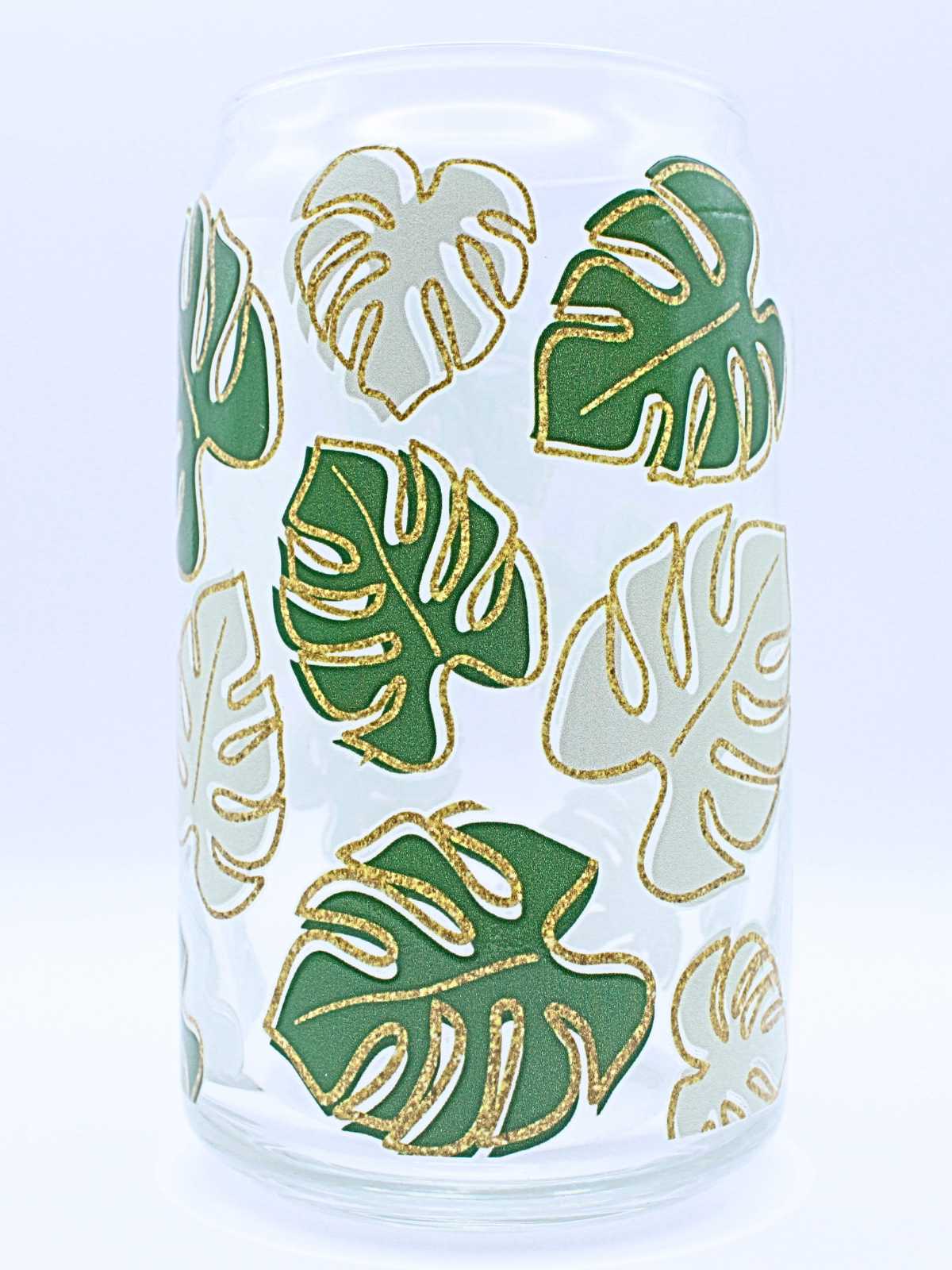 Sklenička Monstera Gold