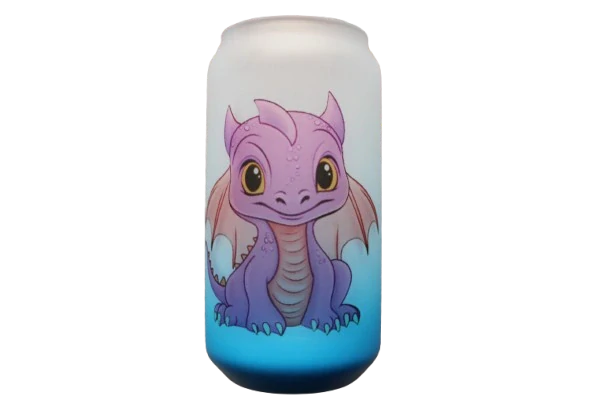 Sklenička Dráček_modrá