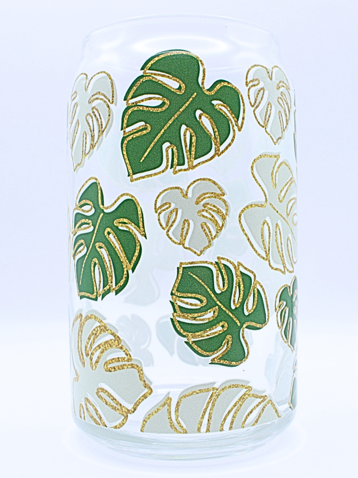 Sklenička Monstera Gold